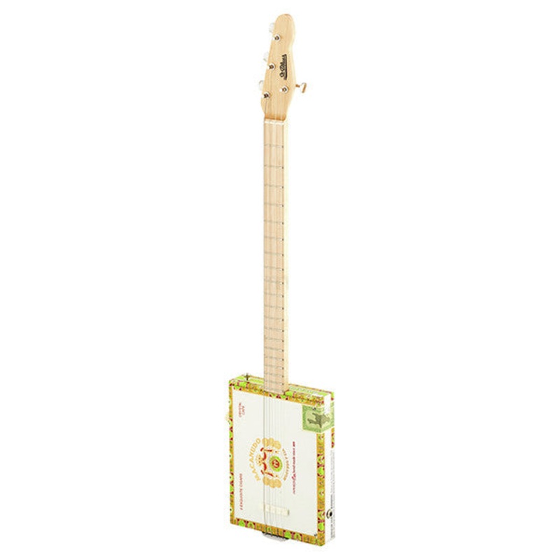 St.Blues Cigar Box 4-String Standard Electric Guitar – Marcanudo Crystal Cafe
