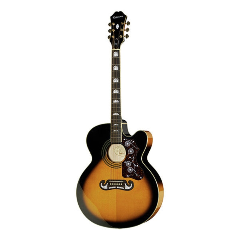 Epiphone EJ-200CE Cutaway Electro Acoustic Guitar – Vintage Sunburst