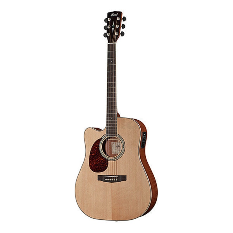 Cort MR 710F Left Handed Cutaway Electro Acoustic Guitar – Natural Satin