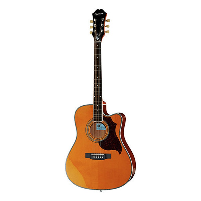 Epiphone FT-350SCE Min-ETune Cutaway Electro Acoustic Guitar – Antique Natural