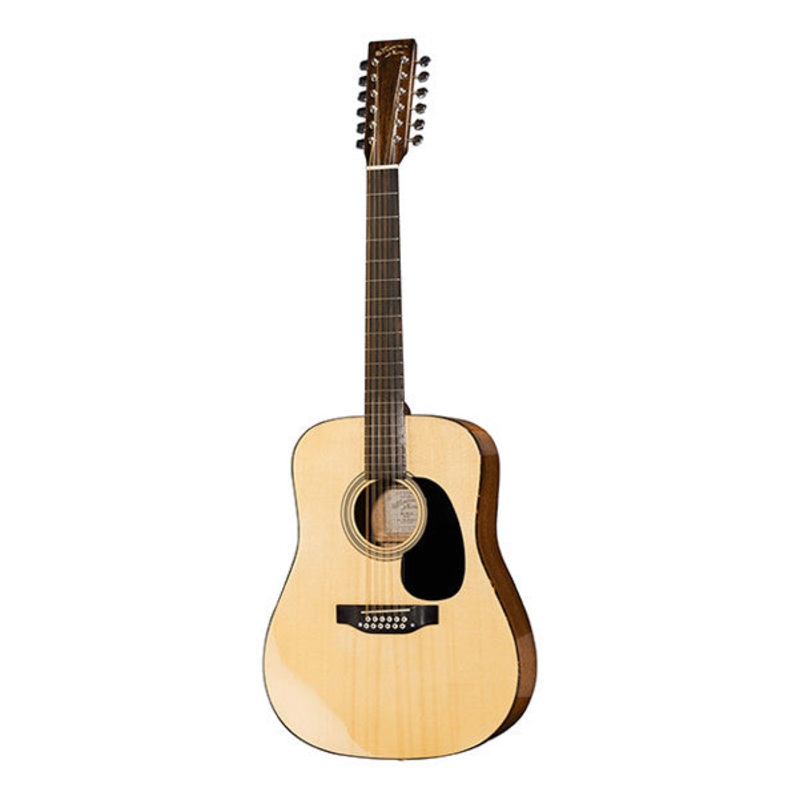 Recording King RD-06-12 Dreadnought Acoustic Guitar – Natural High Gloss