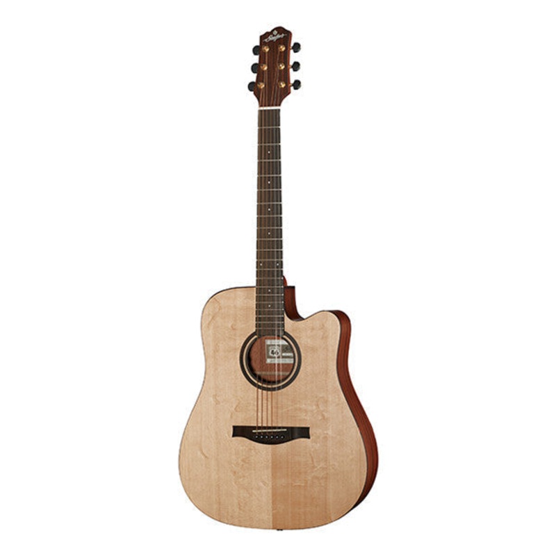 Stanford 46-D1-SM-ECW Dreadnought Cutaway Electro Acoustic Guitar – Natural