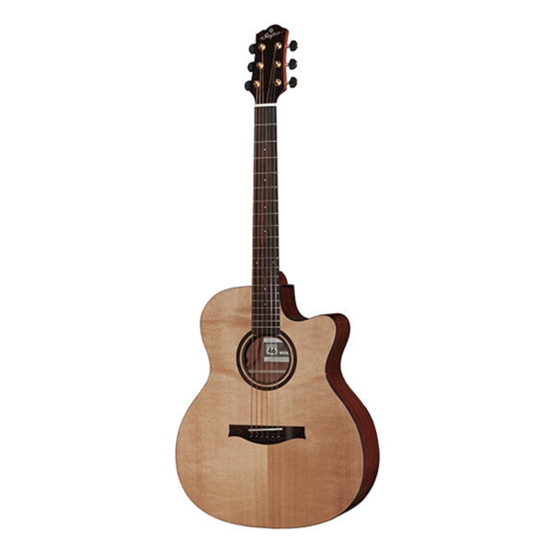 Stanford 46-G1-SM-ECW Grand Auditorium Cutaway Electro Acoustic Guitar – Natural Satin
