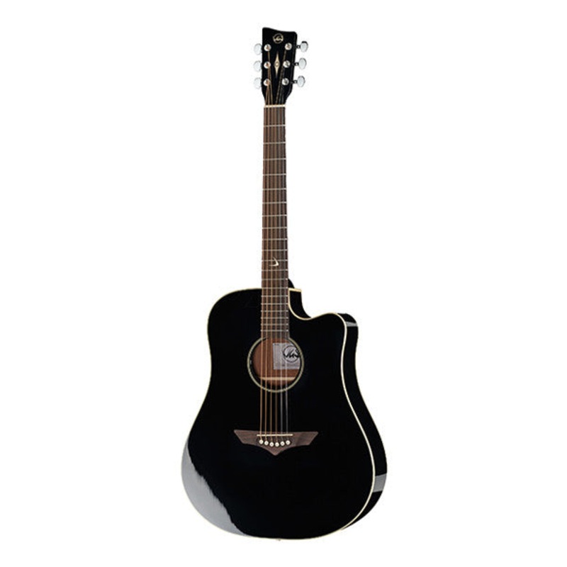 VGS RT-10CE Root Dreadnought Cutaway Electro Acoustic Guitar – Black