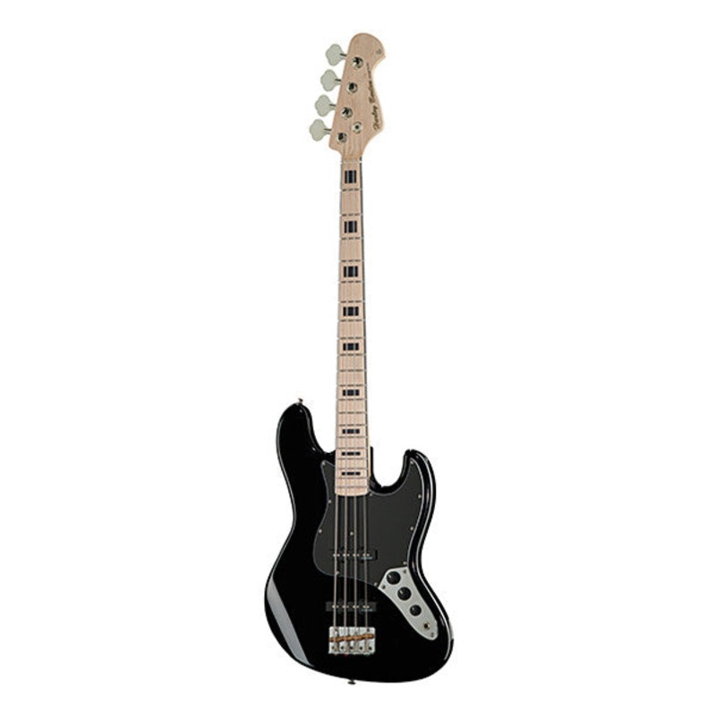 Harley Benton JB-75MN Vintage Series Electric Bass Guitar – Black High Gloss