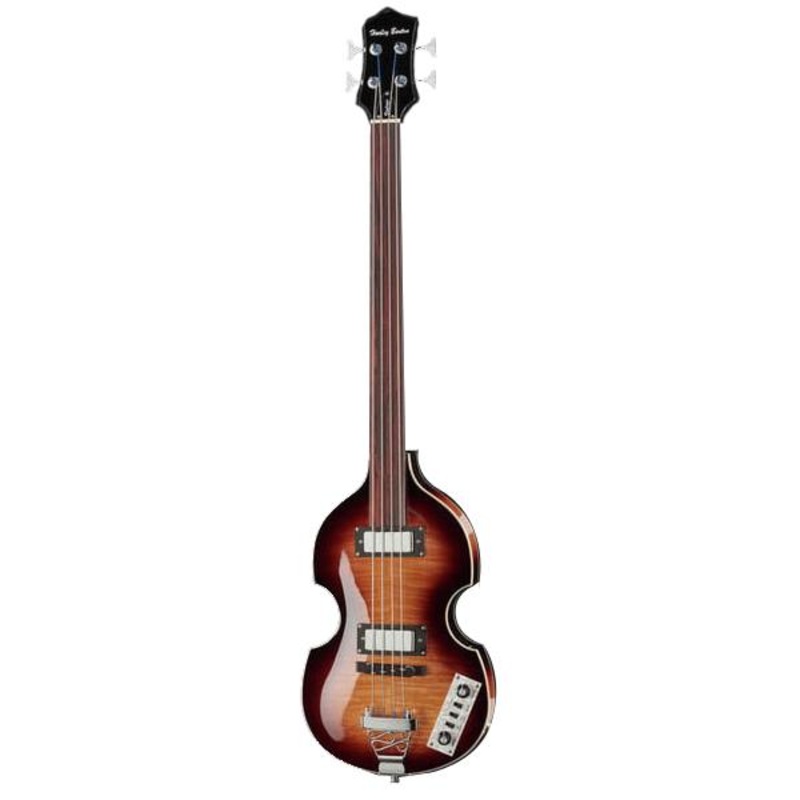 Harley Benton Beatbass Vintage Series Fretless Bass Guitar – Vintage Sunburst