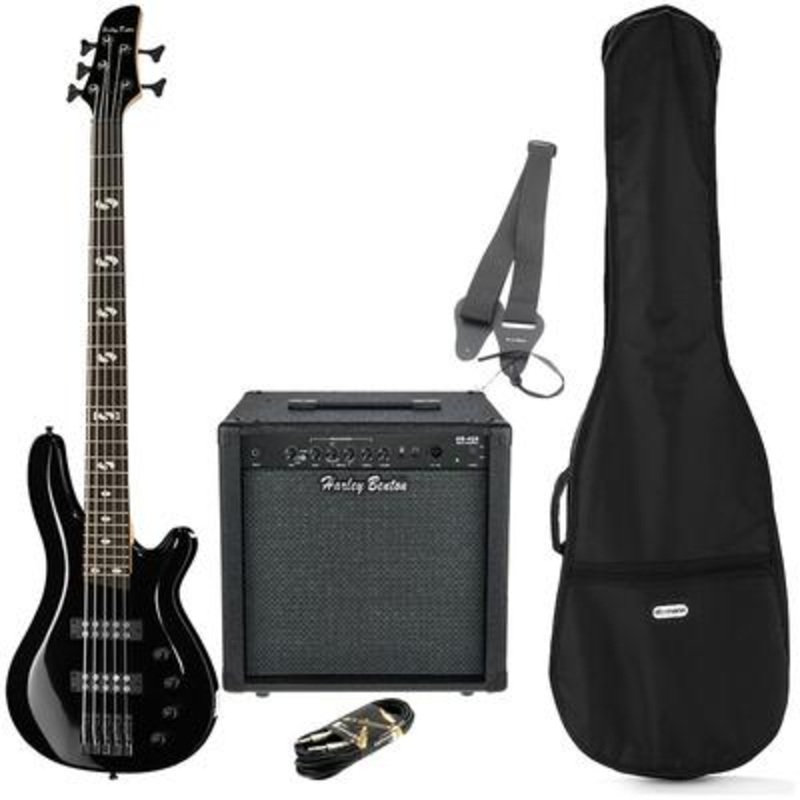 Harley Benton B-550 Black Progressive Set 1