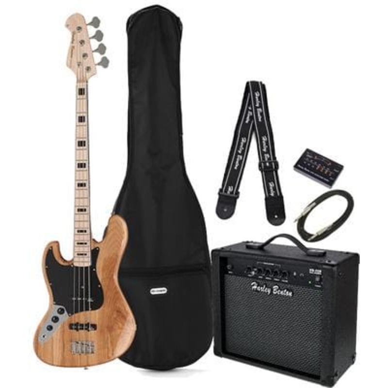 Harley Benton JB-75MN LH NA Vintage Bundle