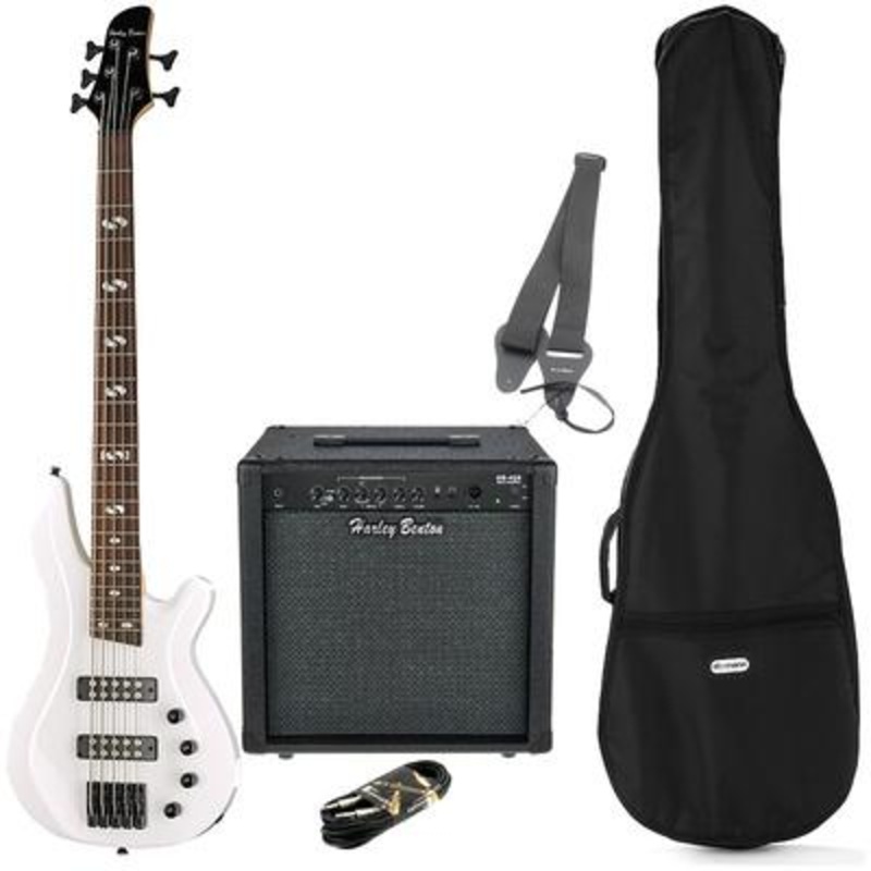 Harley Benton B-550 White Progressive Set 1