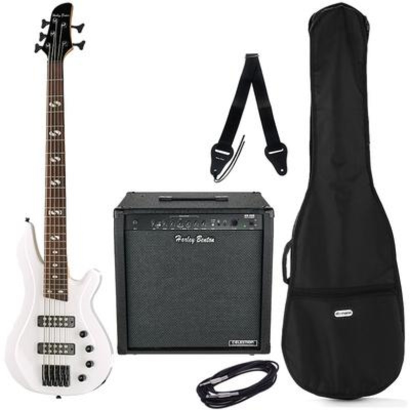 Harley Benton B-550 White Progressive Set 2