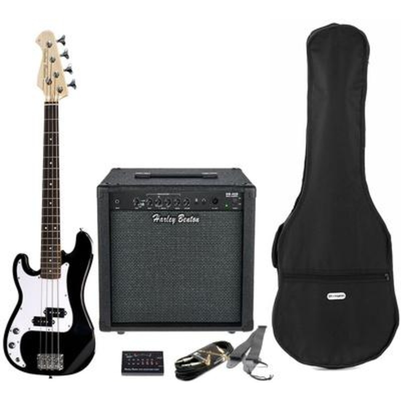 Harley Benton PB-Shorty LH BK Std. Set 2