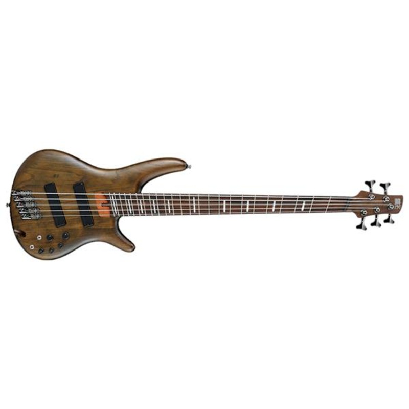 Ibanez SRFF805 5 String Multi-Scale Bass Guitar – Walnut Flat