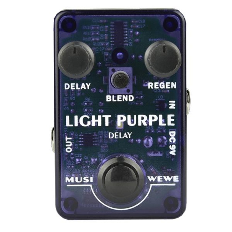 SKS Audio Musiwewe Delay Guitar Effect Pedal – Light Purple