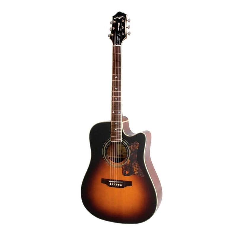 Epiphone Masterbilt DR-500MCE Electro Acoustic Guitar- Vintage Sunburst