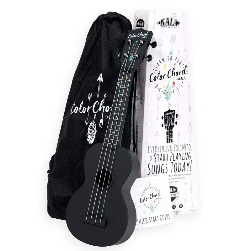 Kala Learn To Play Color Chord Ukulele Starter Kit with Online Learning & Digital Tuner App