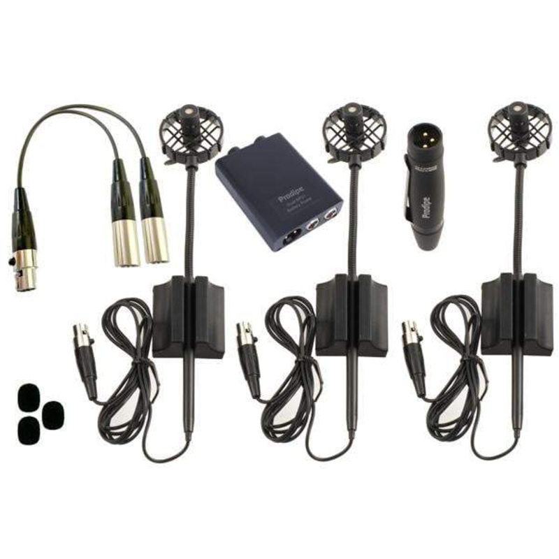 Prodipe AL21 Condenser Microphone for Accordions – Set of 3