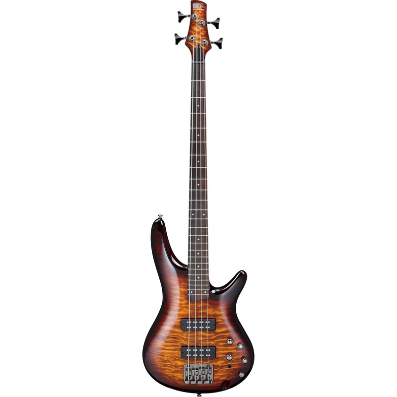 Ibanez SR400EQM 4-String Electric Bass Guitar – Jatoba Fretboard – Dragon Eye Burst