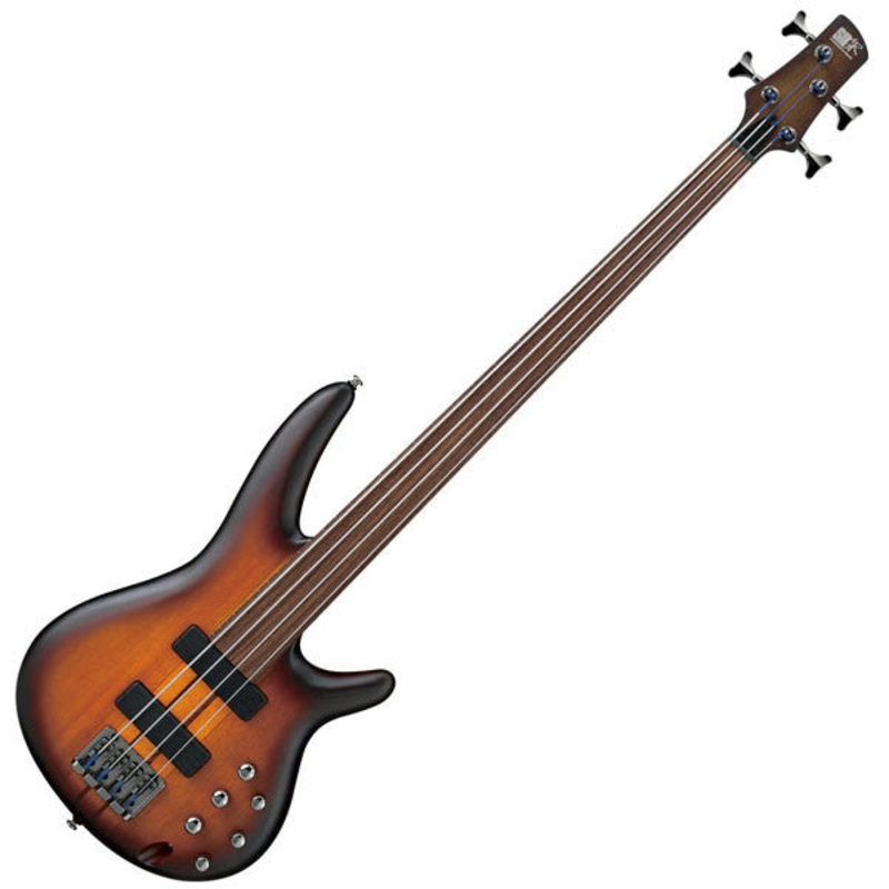 Ibanez Workshop SRF700 Electric Guitar – Brown Burst Flat, Fretless