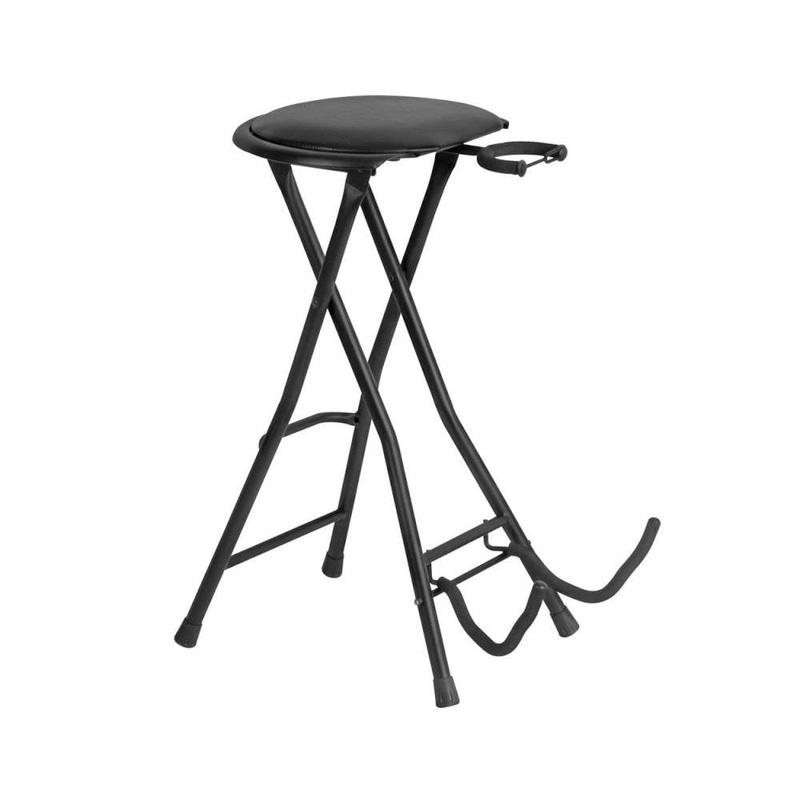 On-Stage DT7500 Guitarist Stool With Foot Rest – Black