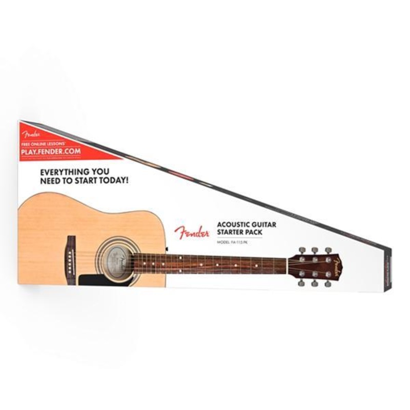 Fender FA-115 Dreadnought Acoustic Guitar Pack – Natural – Open Box