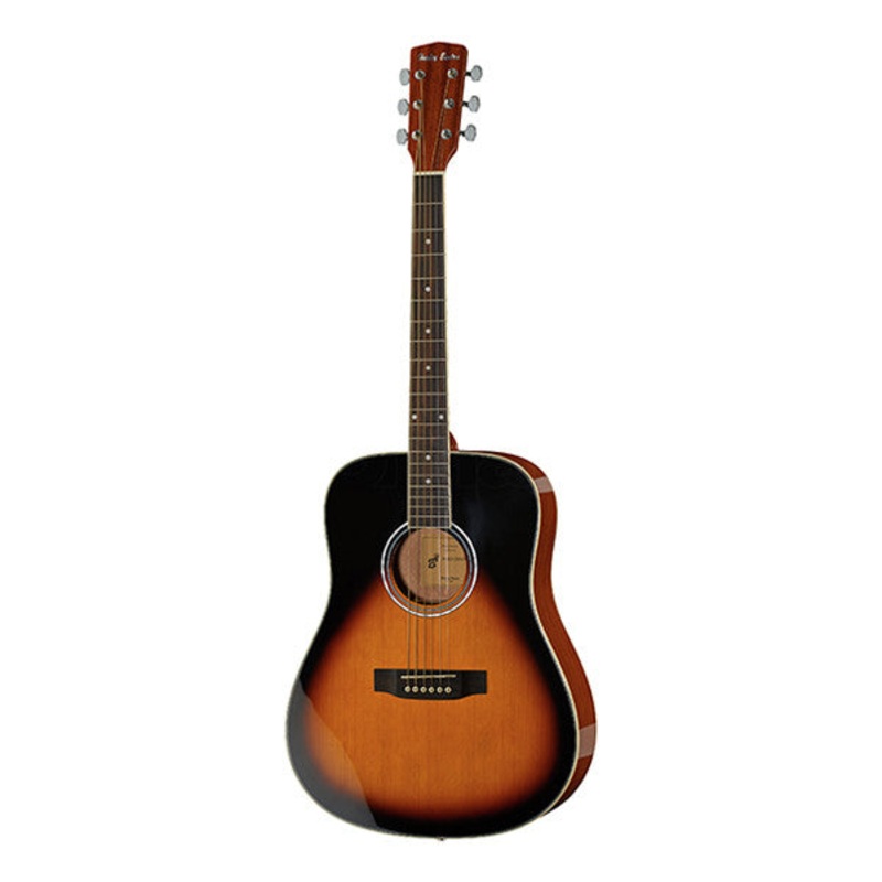 Harley Benton D-120 Dreadnought Acoustic Guitar – Vintage Sunburst High Gloss