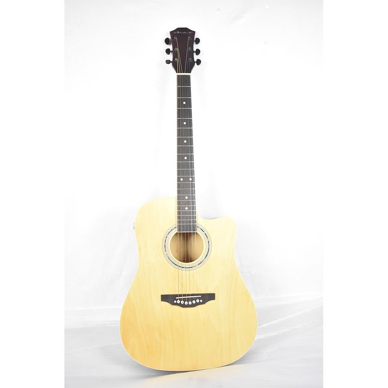 Vault ED-10CE 41 inch Cutaway Electro Acoustic Guitar – Natural – Open Box B Stock