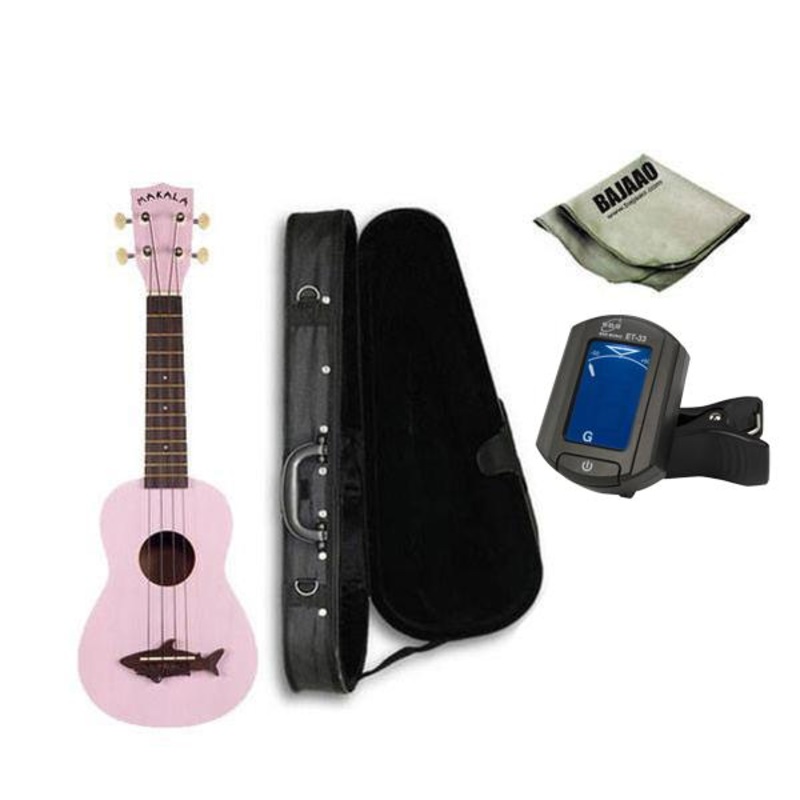 Kala Makala Soprano Ukulele Vintage Satin Finish Deluxe Ukulele Bundle T429564630399