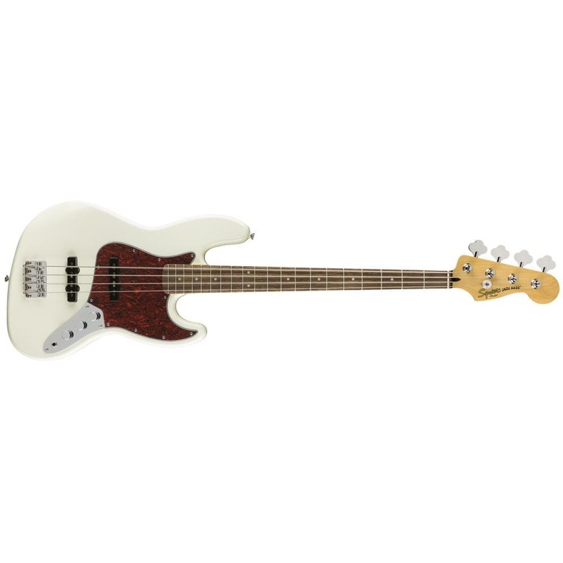 Fender Squier Vintage Modified Jazz Bass Electric Guitar – Olympic White