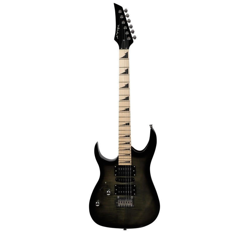 Vault RG1M Soloist Left-Handed 6-String Electric Guitar – Transparent Black