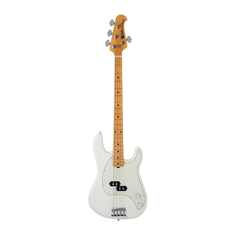 Music Man Cutlass 123-10 4-String Electric Bass Guitar – Ivory White