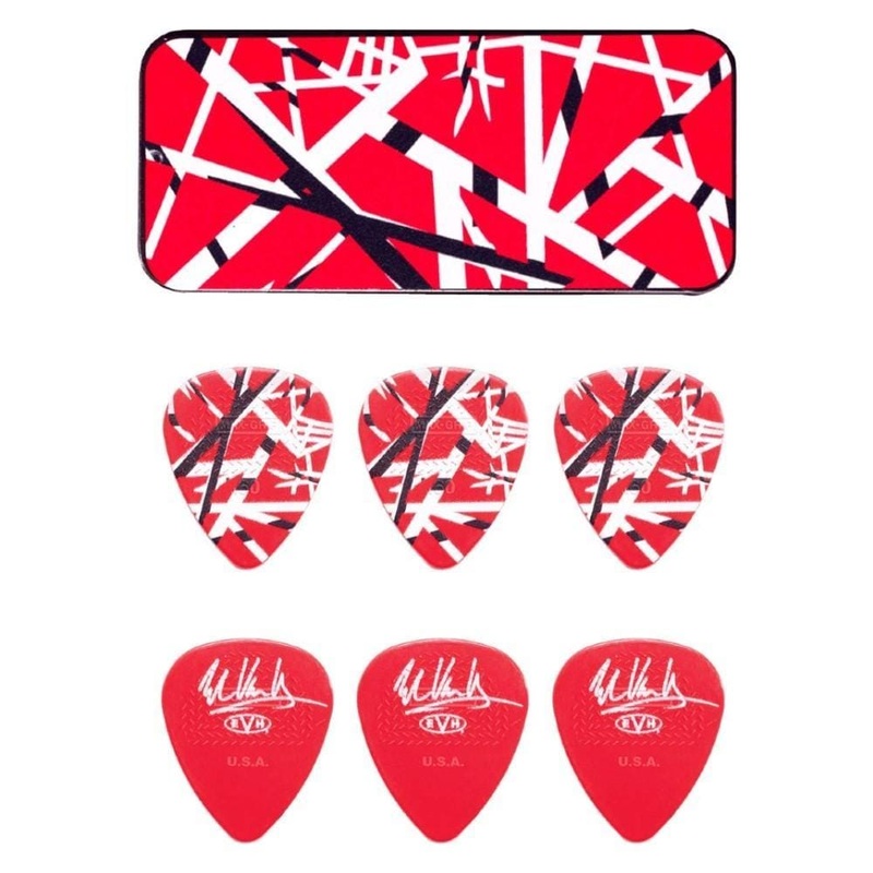 Dunlop EVHPT02 Eddie Van Halen Frankenstein Max Grip Guitar Picks – Pack of 6