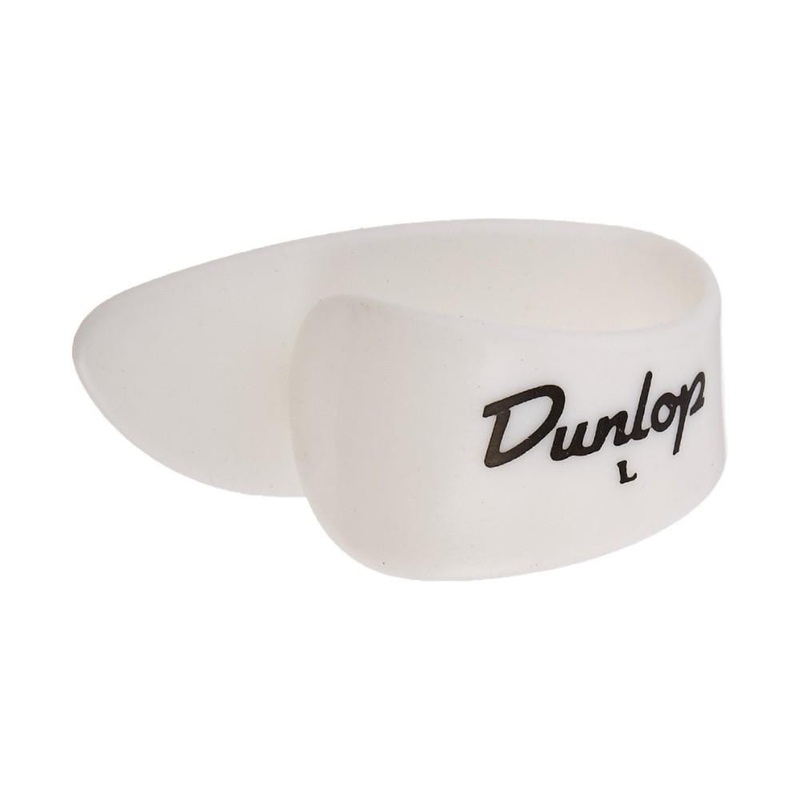 Dunlop Plastic Thumbpicks White Large – Bag of 12
