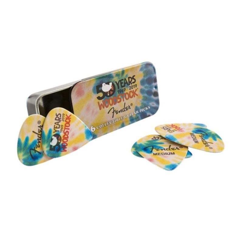 Fender 0980351003 Woodstock Pick Tin – Pack of 6