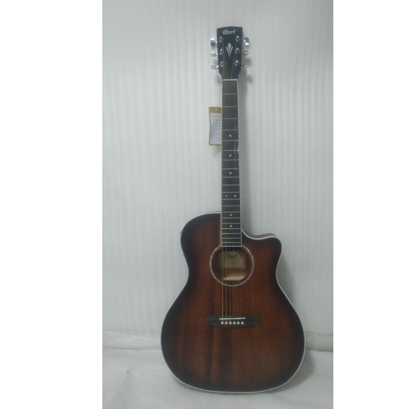 Cort GA-MEDX M-OP 6-Strings Electro Acoustic Guitar with Bag – Open Pore  – Open Box B Stock