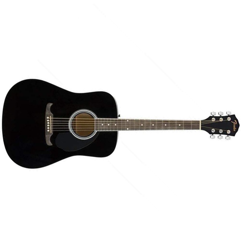 Fender FA-125 Dreadnought Acoustic Guitar – Black – Open Box