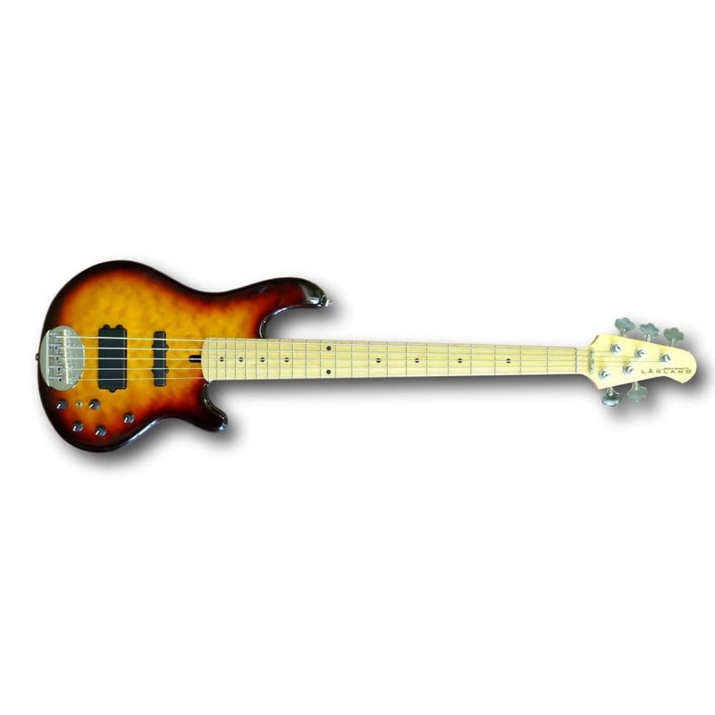Lakland 55-02 Skyline Series Deluxe 5 – String Bass Guitar- Honeyburst