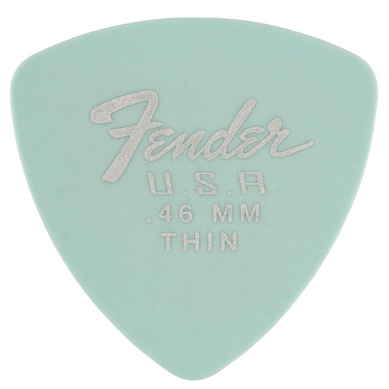 Fender Dura Tone Delrin Guitar Pick 346 Shape- Thin- Pack of 12- Daphne Blue