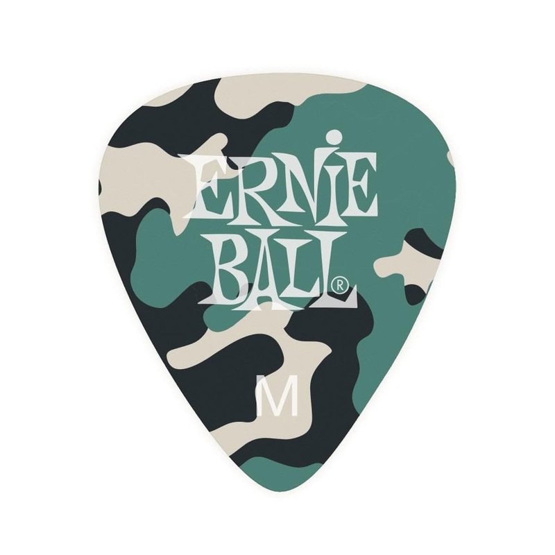 Ernie Ball Camouflage Cellulose Guitar Picks – Pack of 12