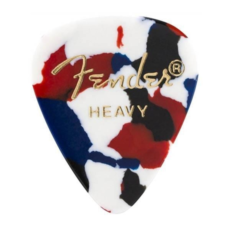Fender 351 Classic Heavy Guitar Picks – Confetti – Pack of 12