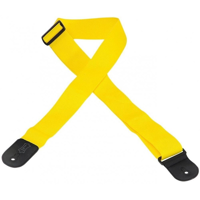 Levy’s M8POLY-YEL 2 Inch Polypropylene Guitar Straps- Yellow