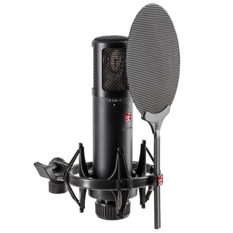sE Electronics sE2300 Studio Condenser Microphone with Switchable Polar Patterns and Isolation Pack