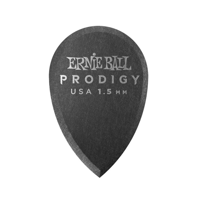 Ernie Ball 9330 1.5mm Teardrop Prodigy Guitar Picks – Black – Pack of 6