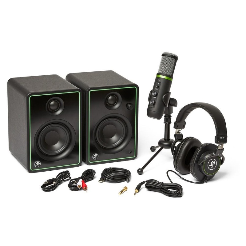 Mackie Creator Bundle Multimedia Monitor Pair and Microphone