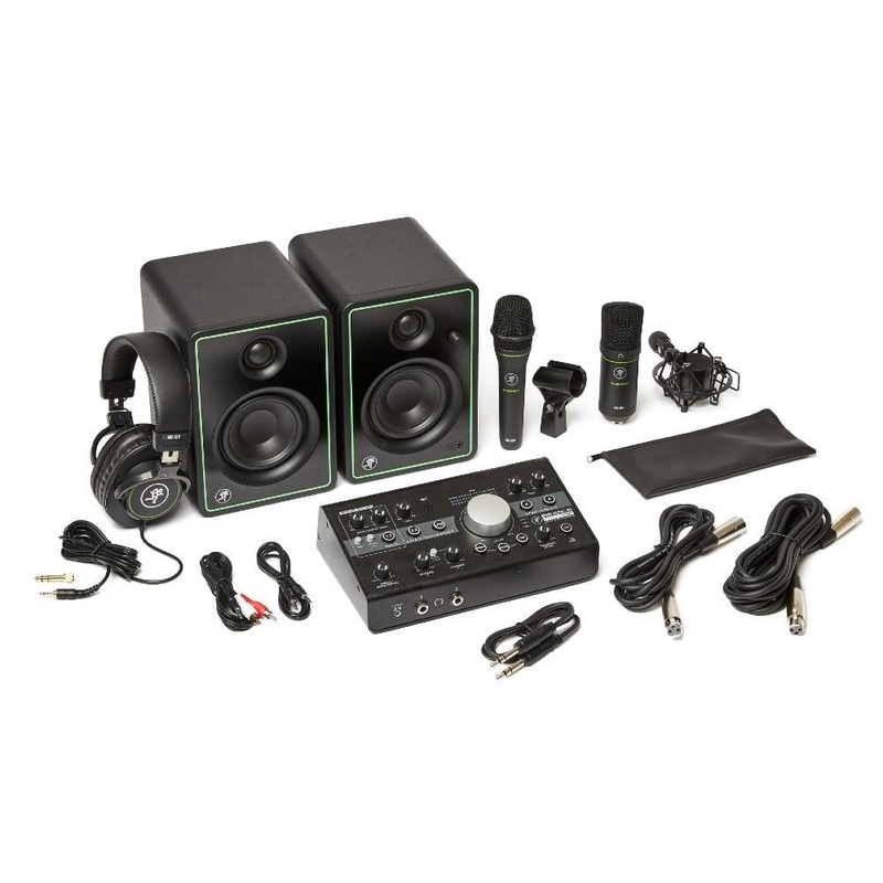 Mackie Studio Bundle Creative Multimedia Monitor Pair and Microphone