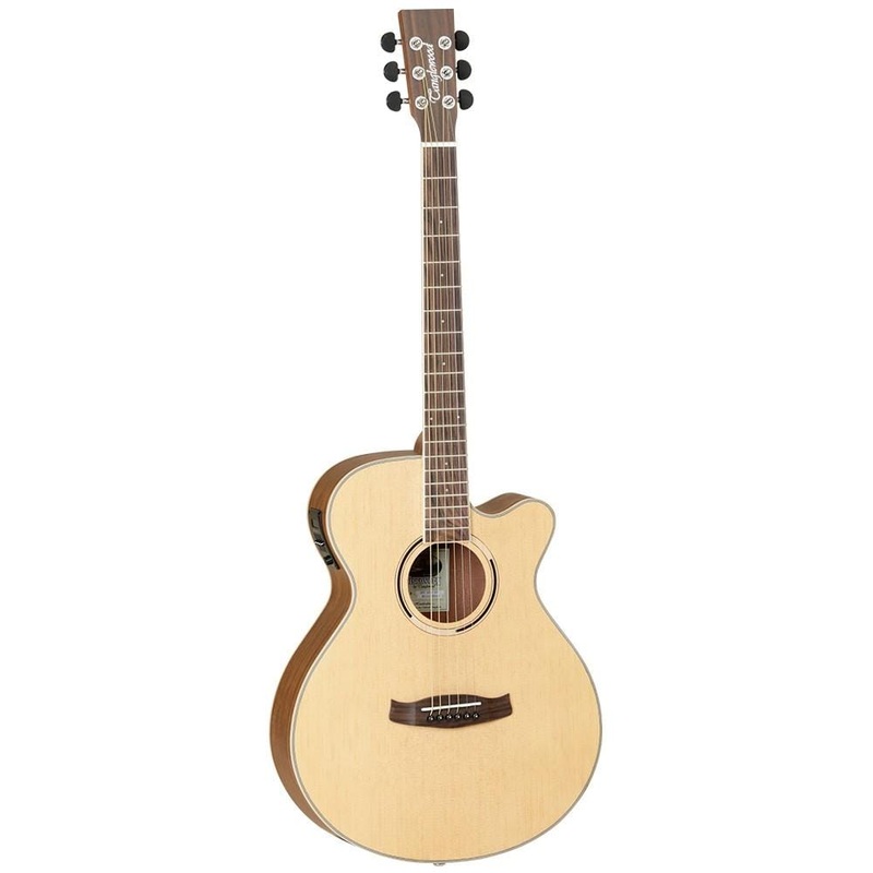 Tanglewood DBTSFCEOV 6-Strings Discovery Exotic Super Folk Ovangkol Electro Acoustic Guitar