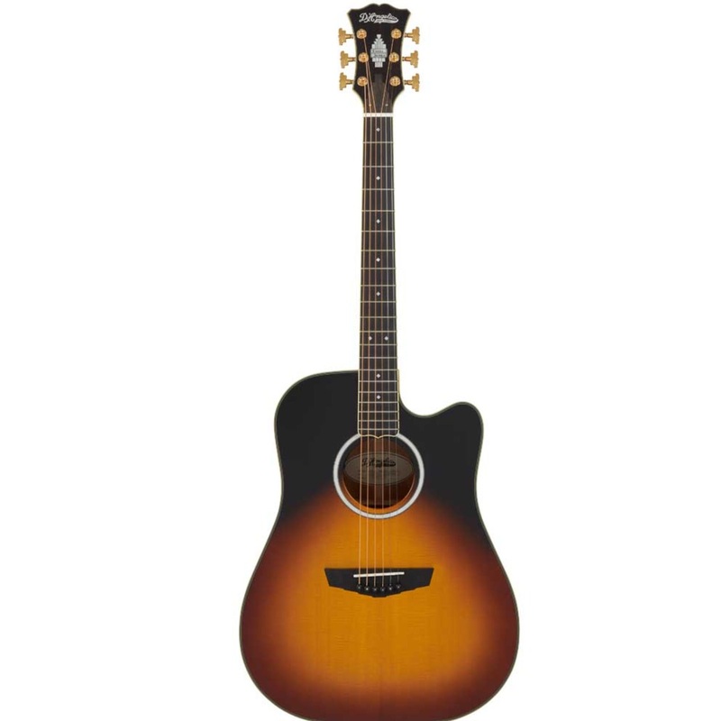 D’Angelico DAED500VSB2GP Excel Bowery 6 String Electro Acoustic Guitar