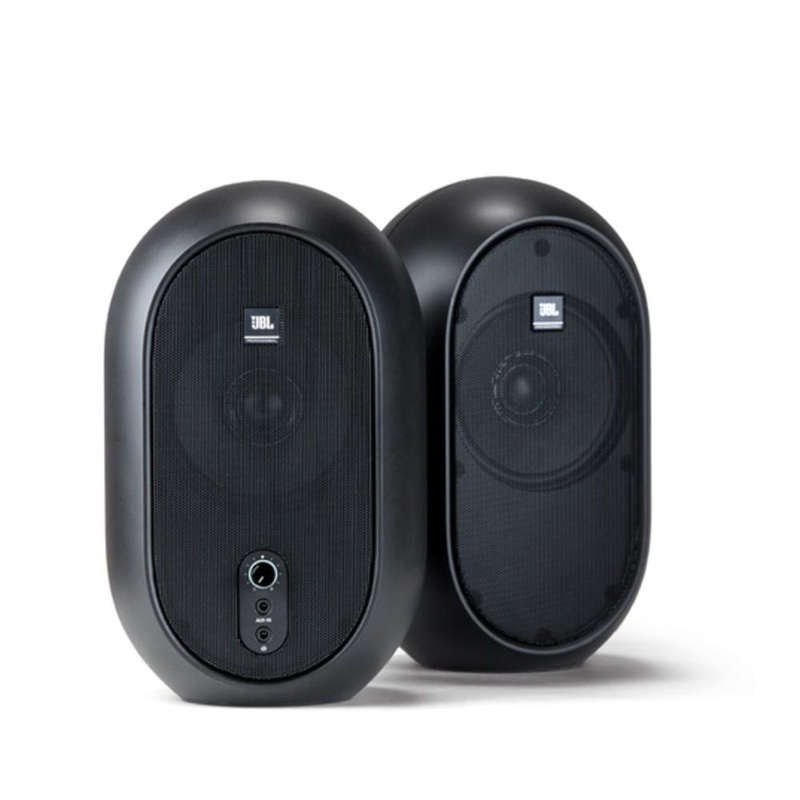 JBL 104 Compact Powered Desktop Reference Monitors Speakers – Pair