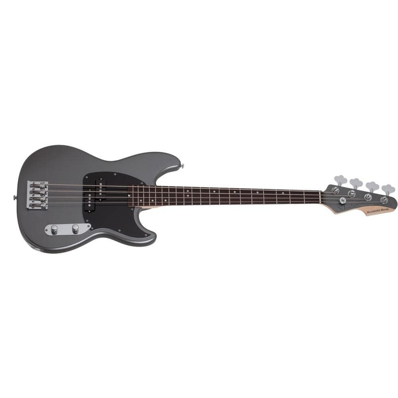 Schecter Banshee Bass 4-String Bass Guitar- Carbon Grey