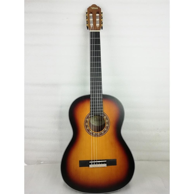 Valencia VC304ASBT-SB Classical Guitar Satin Finish- Antique Sunburst – Open Box B Stock