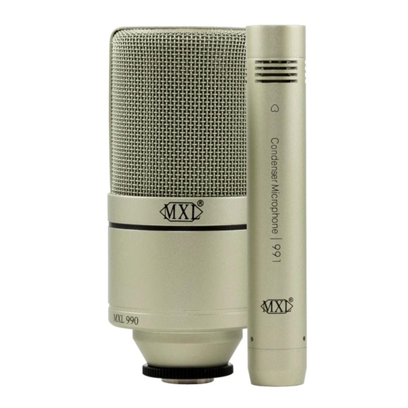 MXL 990 991 Recording Condenser Microphone Package – Champagne